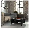 vidaXL Table basse Noir 60x60x30 cm Aggloméré
