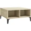vidaXL Table basse chêne sonoma 60x60x30 cm bois d'ingénierie 805989