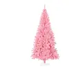 vidaXL Sapin de Noël artificiel avec support rose 240 cm PVC