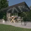 vidaXL Tonnelle avec guirlande lumineuse à LED 3x4 m Anthracite
