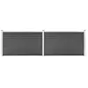 vidaXL Ensemble de panneau de clôture WPC 353x105 cm Noir