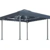 vidaXL Tonnelle avec guirlande lumineuse LED 300x300 cm Anthracite