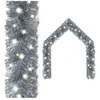 vidaXL Guirlande de Noël avec lumières LED 20 m Argenté