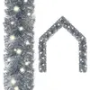 vidaXL Guirlande de Noël avec lumières LED 10 m Argenté