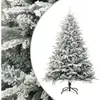 vidaXL Sapin de Noël artificiel à flocons de neige Vert 240 cm PVC/PE