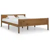 vidaXL Cadre de lit Bois de pin massif Marron miel 140x200 cm