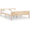 vidaXL Cadre de lit Bois de pin massif 120x200 cm