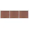 vidaXL Ensemble de panneau de clôture WPC 526x146 cm Marron