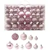 vidaXL Ensemble de boules de Noël 100 pcs Rose