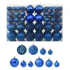 vidaXL Ensemble de boules de Noël 100 pcs Bleu