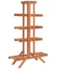 vidaXL Support pour plantes 83x25x132 cm Bois de sapin massif