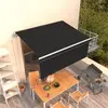 vidaXL Auvent rétractable automatique avec store 3,5x2,5 m Anthracite