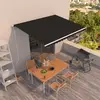 vidaXL Auvent rétractable automatique 450x350 cm Anthracite