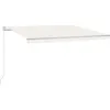 vidaXL Auvent manuel rétractable 400x350 cm Crème