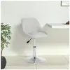 vidaXL Chaise de salle à manger Blanc Similicuir