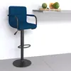 vidaXL Vidaxl Tabouret De Bar Bleu Velours