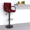 vidaXL Vidaxl Tabouret De Bar Rouge Bordeaux Velours