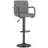 vidaXL Tabouret de bar Gris clair Velours