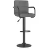 vidaXL Tabouret de bar Gris clair Tissu