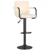 vidaXL Tabouret de bar Crème Tissu