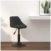 vidaXL Tabouret de bar Noir Velours