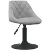 vidaXL Tabouret de bar Gris clair Velours