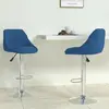 vidaXL Tabourets de bar lot de 2 bleu velours