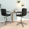 vidaXL Chaises de salle à manger pivotantes 2 pcs Noir Similicuir