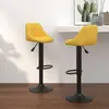 vidaXL Tabourets de bar lot de 2 jaune moutarde velours