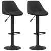 vidaXL Tabourets de bar lot de 2 noir velours