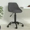 vidaXL Chaise de salle à manger Gris foncé Velours