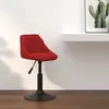 vidaXL Tabouret de bar Rouge bordeaux, Velours