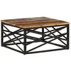 vidaXL Table basse 68x68x35 cm Bois de récupération massif