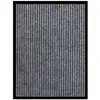 vidaXL Paillasson rayé Gris 60x80 cm