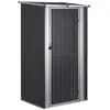 vidaXL Abri de jardin Anthracite 118,5x97x209,5 cm Acier galvanisé