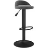 vidaXL Tabouret de bar Gris foncé Velours