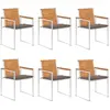 vidaXL - Tuinstoelen - 6 - st - met - kussens - massief - acaciahout
