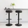 vidaXL Vidaxl Tabourets De Bar Lot De 2 Noir Velours