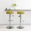 vidaXL Tabourets de bar lot de 2 vert tissu