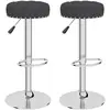 vidaXL Tabourets de bar lot de 2 noir tissu