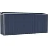vidaXL Abri de jardin mural Anthracite 118x382x178 cm Acier