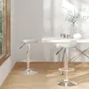 vidaXL Tabourets de bar lot de 2 gris similicuir