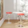 vidaXL Tabourets de bar lot de 2 rouge similicuir