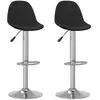 vidaXL Vidaxl Tabourets De Bar 2 Pcs Noir Tissu