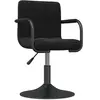 Non communiqué vidaXL Tabouret de bar Noir Velours