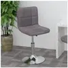 vidaXL Tabouret de bar pivotant Taupe Tissu