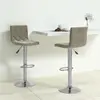 Vidaxl - Tabourets de bar 2 pcs Gris clair Velours Gris clair