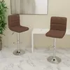 vidaXL Tabourets de bar lot de 2 marron tissu
