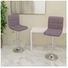vidaXL Tabourets de bar lot de 2 taupe tissu