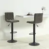 Tabourets de bar 2 pcs Gris foncé Velours Vidaxl Gris foncé
